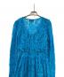 中古・古着 masaco teranishi (マサコテラニシ) ロングレースワンピース ブルー サイズ:ー：5000円