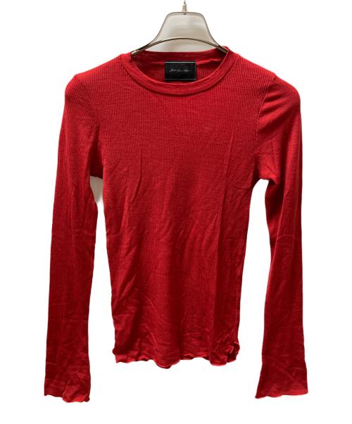 rita jeans tokyo（リタジーンズトウキョウ）rita jeans tokyo (リタジーンズトウキョウ) CREWNECK WOOL RIB KNIT レッド サイズ:なしの古着・服飾アイテム