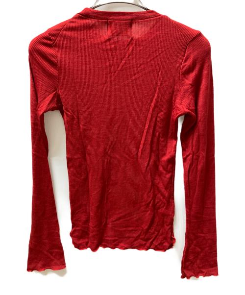 rita jeans tokyo（リタジーンズトウキョウ）rita jeans tokyo (リタジーンズトウキョウ) CREWNECK WOOL RIB KNIT レッド サイズ:なしの古着・服飾アイテム