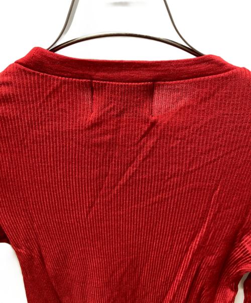 rita jeans tokyo（リタジーンズトウキョウ）rita jeans tokyo (リタジーンズトウキョウ) CREWNECK WOOL RIB KNIT レッド サイズ:なしの古着・服飾アイテム