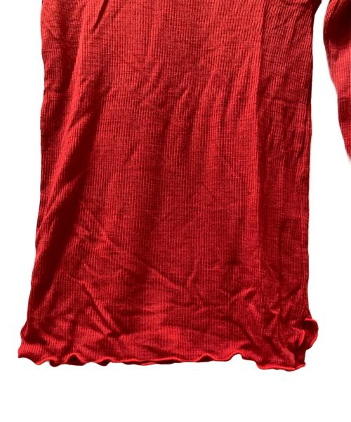 rita jeans tokyo（リタジーンズトウキョウ）rita jeans tokyo (リタジーンズトウキョウ) CREWNECK WOOL RIB KNIT レッド サイズ:なしの古着・服飾アイテム