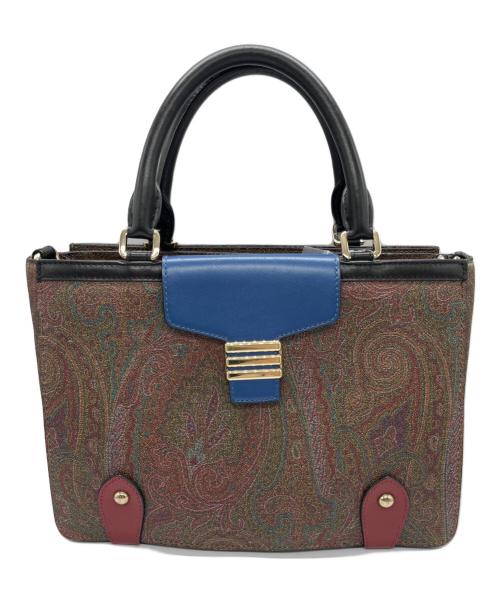 ETRO（エトロ）ETRO (エトロ) 2WAYショルダーバッグ ブラウンの古着・服飾アイテム