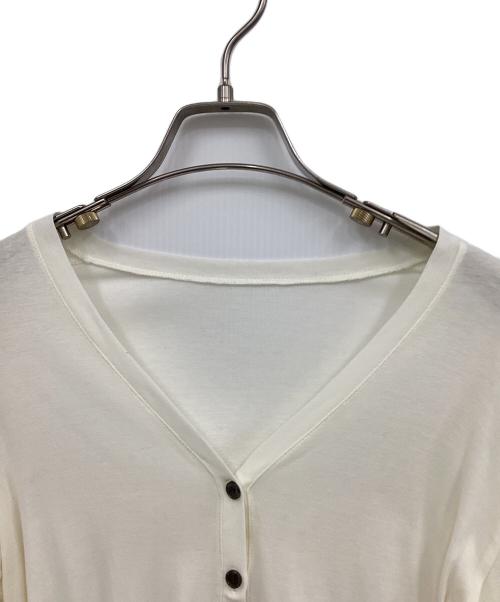 Plage（プラージュ）Plage (プラージュ) SHEER Vネック カーディガン アイボリー サイズ:不明の古着・服飾アイテム