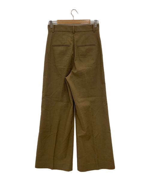 Plage（プラージュ）Plage (プラージュ) tuck wide スラックス ブラウン サイズ:36の古着・服飾アイテム