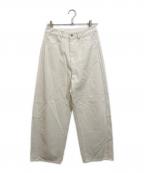 MUSE de Deuxieme Classeミューズ ドゥーズィエム クラス）の古着「DRILL BON パンツ」｜アイボリー