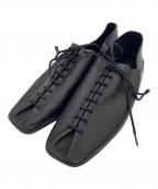 TODAYFULトゥデイフル）の古着「Laceup Leather Shoes」｜ブラック
