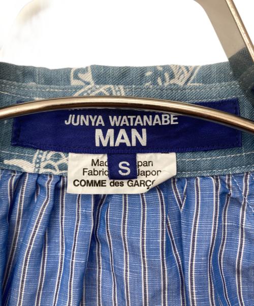 JUNYA WATANABE MAN（ジュンヤワタナベマン）JUNYA WATANABE MAN (ジュンヤワタナベマン) 切替アロハシャツ ブルー サイズ:Sの古着・服飾アイテム