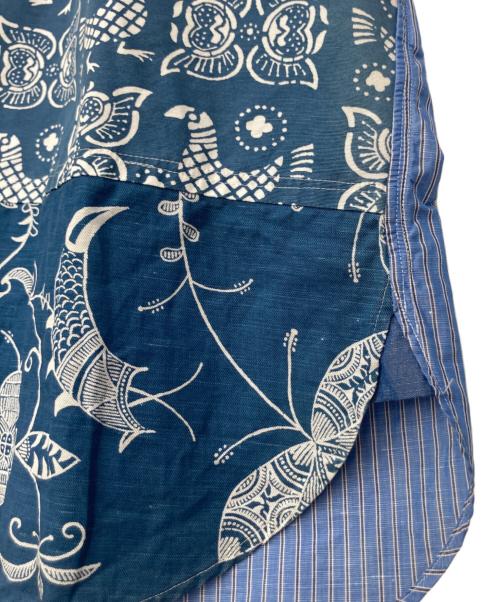 JUNYA WATANABE MAN（ジュンヤワタナベマン）JUNYA WATANABE MAN (ジュンヤワタナベマン) 切替アロハシャツ ブルー サイズ:Sの古着・服飾アイテム