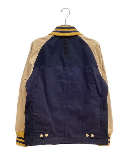 COMME des GARCONS JUNYA WATANABE MAN（コム デ ギャルソン ジュンヤ ワタナベ マン）COMME des GARCONS JUNYA WATANABE MAN (コム デ ギャルソン ジュンヤ ワタナベ マン) CarHartt (カーハート) VARSITY JACKET(ヴァーシティジャケット) ネイビー サイズ:XSの古着・服飾アイテム