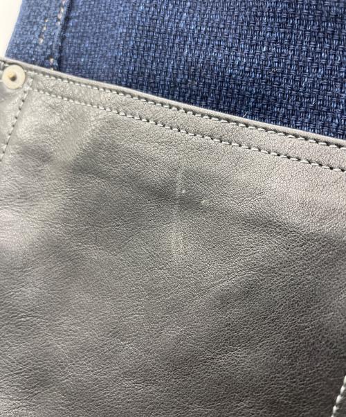 COMME des GARCONS JUNYA WATANABE MAN（コム デ ギャルソン ジュンヤ ワタナベ マン）COMME des GARCONS JUNYA WATANABE MAN (コム デ ギャルソン ジュンヤ ワタナベ マン) レザーポケット刺し子クロップドパンツ インディゴ サイズ:XSの古着・服飾アイテム