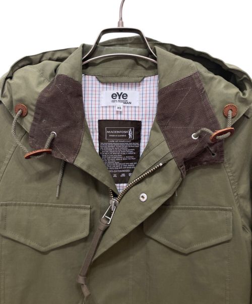 eYe COMME des GARCONS JUNYAWATANABE MAN（アイ コム デ ギャルソン ジュンヤ ワタナベ マン）eYe COMME des GARCONS JUNYAWATANABE MAN (アイ コム デ ギャルソン ジュンヤ ワタナベ マン) MACKINTOSH (マッキントッシュ) ゴム引きマウンテンパーカー カーキ サイズ:XSの古着・服飾アイテム