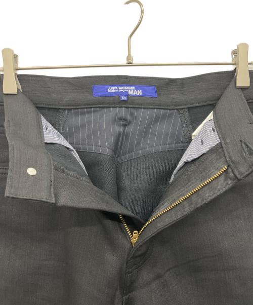 COMME des GARCONS JUNYA WATANABE MAN（コム デ ギャルソン ジュンヤ ワタナベ マン）COMME des GARCONS JUNYA WATANABE MAN (コム デ ギャルソン ジュンヤ ワタナベ マン) 綿ナイロンウレタンデニム×ウールチェックパンツ グレー×ブラック サイズ:XSの古着・服飾アイテム