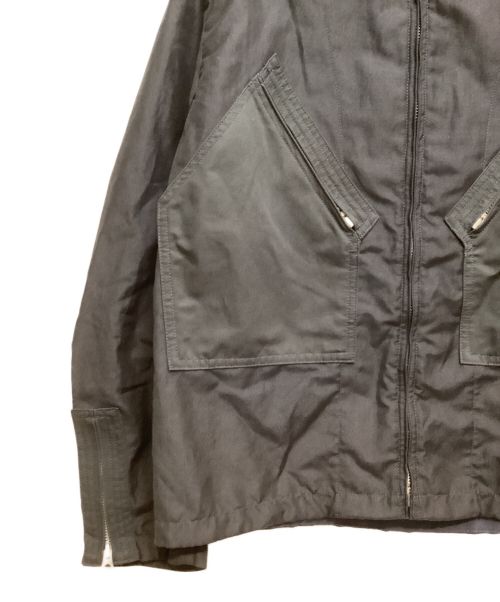 COMME des GARCONS JUNYA WATANABE MAN（コム デ ギャルソン ジュンヤ ワタナベ マン）COMME des GARCONS JUNYA WATANABE MAN (コム デ ギャルソン ジュンヤ ワタナベ マン) ウールラミートロ×綿リネンカルゼブルゾン AD2020 ネイビー サイズ:Sの古着・服飾アイテム