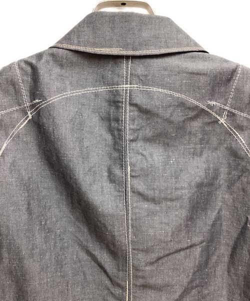 COMME des GARCONS JUNYA WATANABE MAN（コム デ ギャルソン ジュンヤ ワタナベ マン）COMME des GARCONS JUNYA WATANABE MAN (コム デ ギャルソン ジュンヤ ワタナベ マン) シャンブレーコート グレー サイズ:Sの古着・服飾アイテム