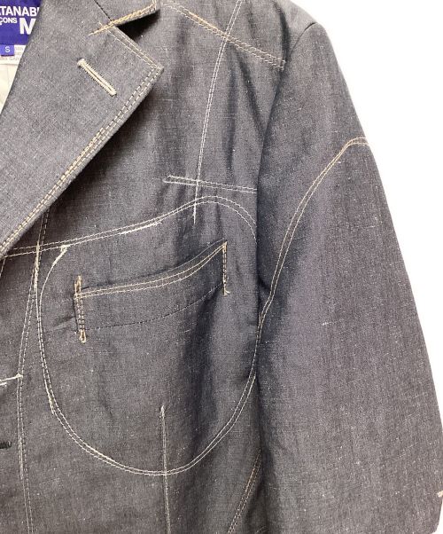 COMME des GARCONS JUNYA WATANABE MAN（コム デ ギャルソン ジュンヤ ワタナベ マン）COMME des GARCONS JUNYA WATANABE MAN (コム デ ギャルソン ジュンヤ ワタナベ マン) シャンブレーコート グレー サイズ:Sの古着・服飾アイテム