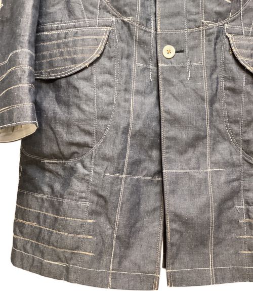 COMME des GARCONS JUNYA WATANABE MAN（コム デ ギャルソン ジュンヤ ワタナベ マン）COMME des GARCONS JUNYA WATANABE MAN (コム デ ギャルソン ジュンヤ ワタナベ マン) シャンブレーコート グレー サイズ:Sの古着・服飾アイテム