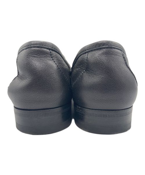 GUCCI（グッチ）GUCCI (グッチ) チェーンビットローファー ブラック サイズ:36.5の古着・服飾アイテム