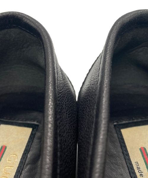 GUCCI（グッチ）GUCCI (グッチ) チェーンビットローファー ブラック サイズ:36.5の古着・服飾アイテム