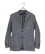 TAGLIATOREタリアトーレ）の古着「リネン混ジャケット」｜ホワイト×ブルー