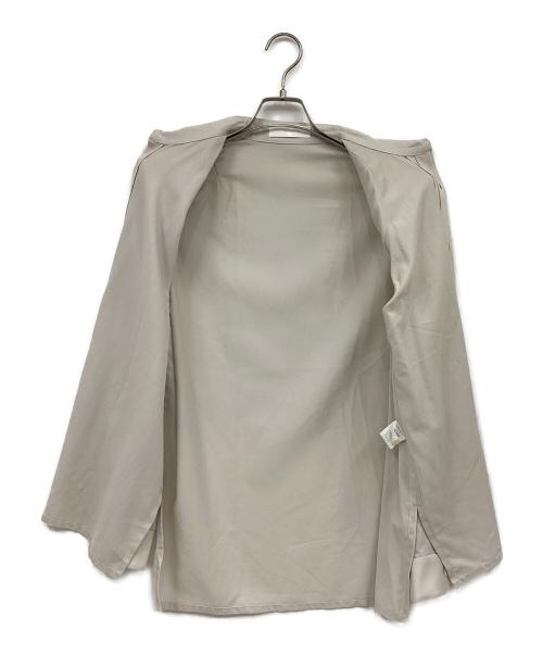 ETHOSENS（エトセンス）ETHOSENS (エトセンス) ショルダーパッドシャツ ライトグレー サイズ:表記なしの古着・服飾アイテム