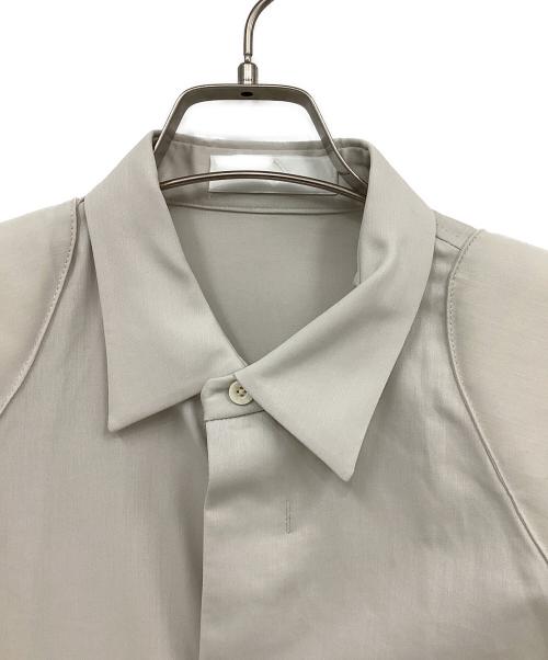 ETHOSENS（エトセンス）ETHOSENS (エトセンス) ショルダーパッドシャツ ライトグレー サイズ:表記なしの古着・服飾アイテム