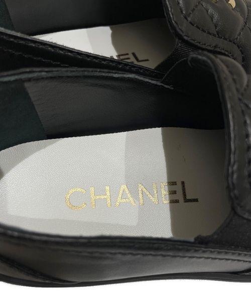 CHANEL（シャネル）CHANEL (シャネル) ココマークスリッポン ブラック サイズ:36の古着・服飾アイテム