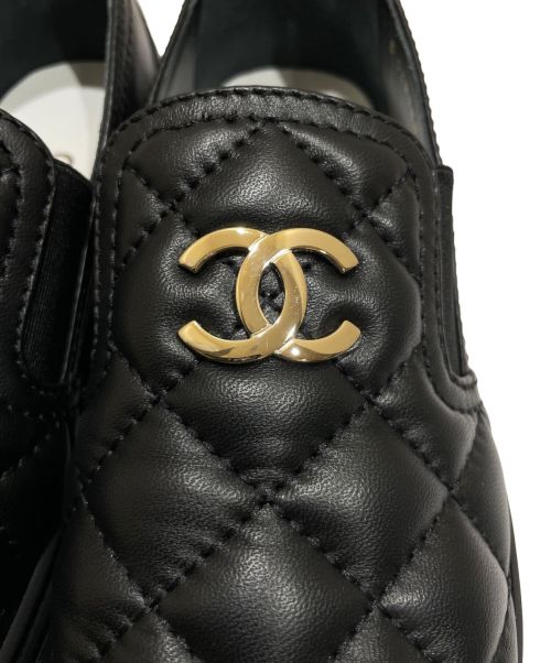 CHANEL（シャネル）CHANEL (シャネル) ココマークスリッポン ブラック サイズ:36の古着・服飾アイテム