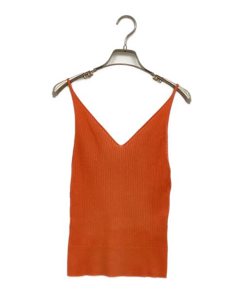 CABAN（キャバン）CABAN (キャバン) コットンリブ Vネックキャミソール オレンジ サイズ:FREEの古着・服飾アイテム