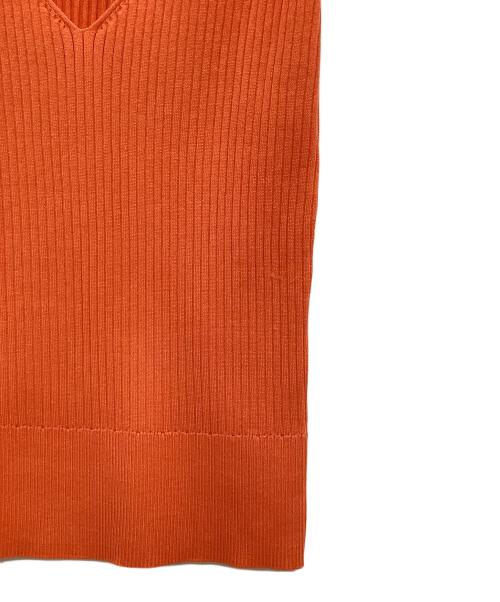 CABAN（キャバン）CABAN (キャバン) コットンリブ Vネックキャミソール オレンジ サイズ:FREEの古着・服飾アイテム