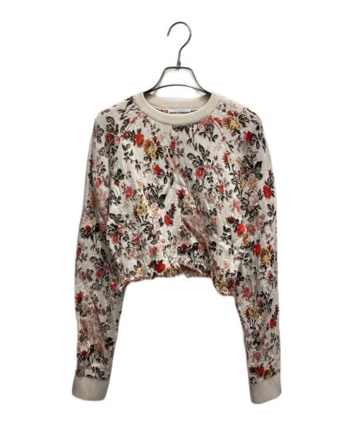 PACO RABANNE（パコラバンヌ）PACO RABANNE (パコラバンヌ) フローラル クロップドニット マルチカラー サイズ:XSの古着・服飾アイテム