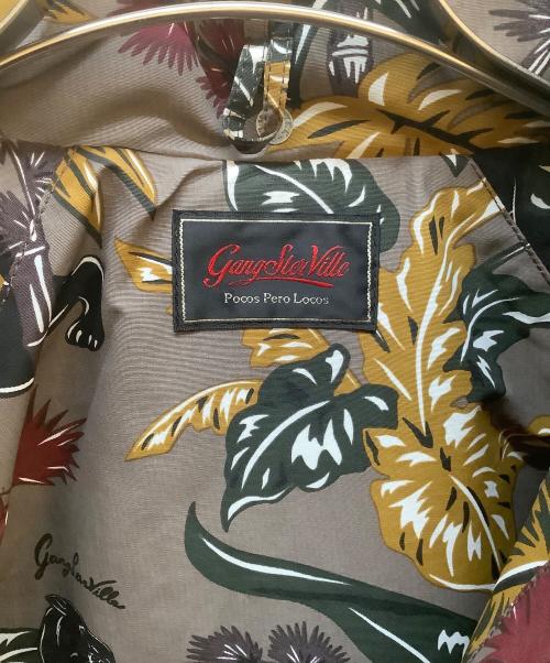 GANGSTERVILLE（ギャングスタービル）GANGSTERVILLE (ギャングスタービル) JUNGLE PANTHER - MOUNTAIN PARKA グレージュ サイズ:L 未使用品の古着・服飾アイテム