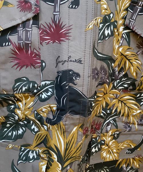 GANGSTERVILLE（ギャングスタービル）GANGSTERVILLE (ギャングスタービル) JUNGLE PANTHER - MOUNTAIN PARKA グレージュ サイズ:L 未使用品の古着・服飾アイテム