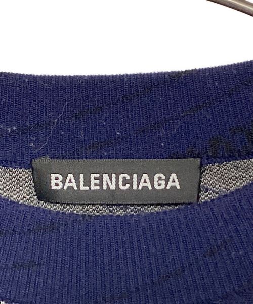 BALENCIAGA（バレンシアガ）BALENCIAGA (バレンシアガ) DIAGONAL LOGO SWEATER ネイビー サイズ:Sの古着・服飾アイテム