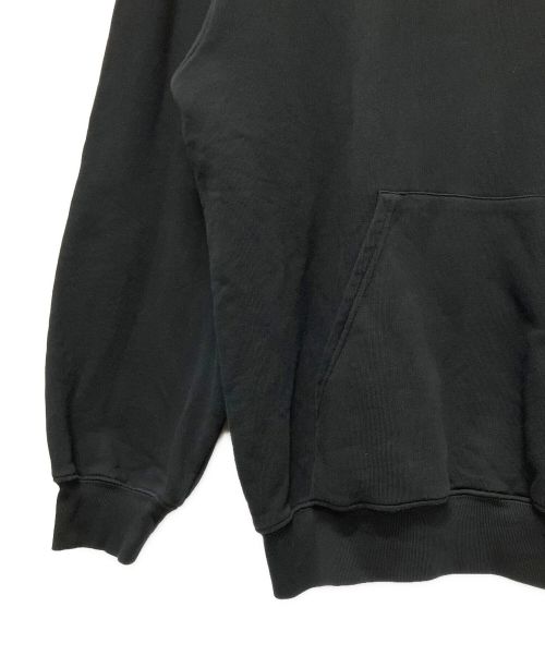 BALENCIAGA（バレンシアガ）BALENCIAGA (バレンシアガ) レインボーロゴ刺繍プルオーバーパーカー ブラック サイズ:Sの古着・服飾アイテム