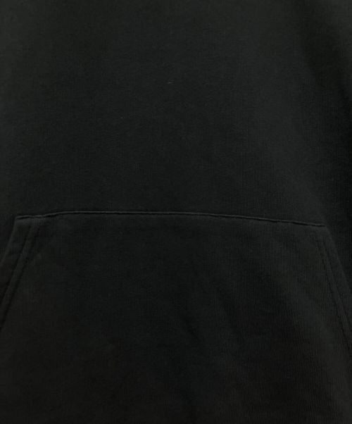 BALENCIAGA（バレンシアガ）BALENCIAGA (バレンシアガ) レインボーロゴ刺繍プルオーバーパーカー ブラック サイズ:Sの古着・服飾アイテム