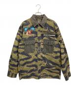 DIESELディーゼル）の古着「長袖シャツ」｜オリーブ