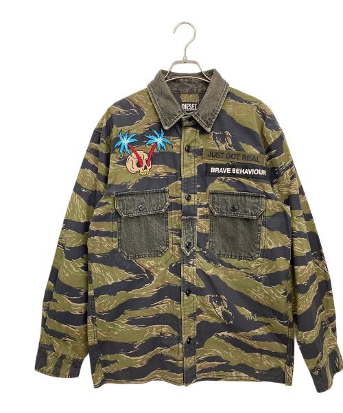 DIESEL（ディーゼル）DIESEL (ディーゼル) 長袖シャツ オリーブ サイズ:Sの古着・服飾アイテム