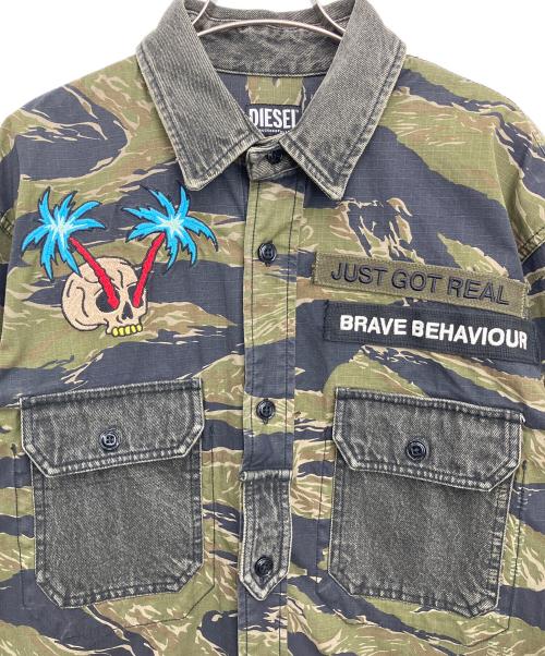 DIESEL（ディーゼル）DIESEL (ディーゼル) 長袖シャツ オリーブ サイズ:Sの古着・服飾アイテム