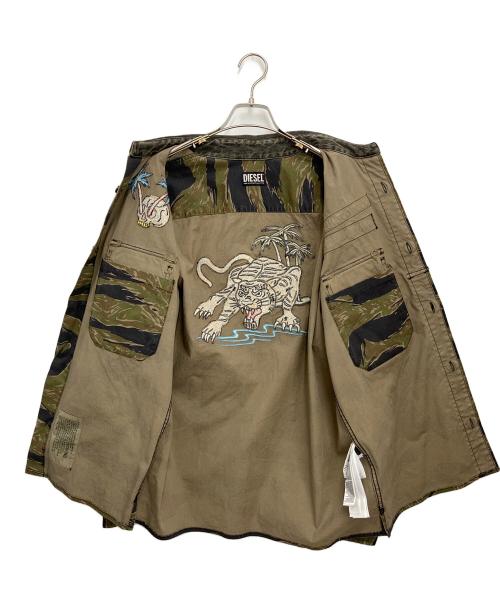 DIESEL（ディーゼル）DIESEL (ディーゼル) 長袖シャツ オリーブ サイズ:Sの古着・服飾アイテム