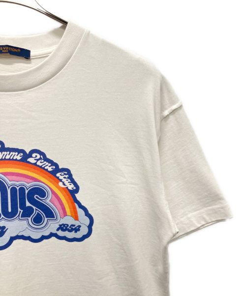LOUIS VUITTON（ルイ ヴィトン）LOUIS VUITTON (ルイ ヴィトン) レインボープリンテッドTシャツ ホワイト サイズ:Sの古着・服飾アイテム