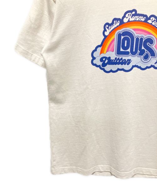 LOUIS VUITTON（ルイ ヴィトン）LOUIS VUITTON (ルイ ヴィトン) レインボープリンテッドTシャツ ホワイト サイズ:Sの古着・服飾アイテム