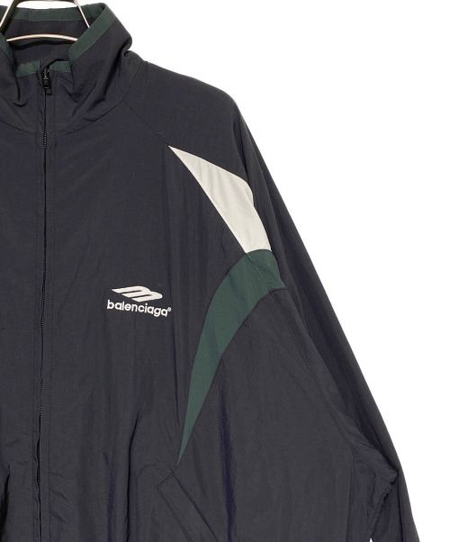 BALENCIAGA（バレンシアガ）BALENCIAGA (バレンシアガ) ロゴスポーティジャケット ブラック サイズ:Lの古着・服飾アイテム
