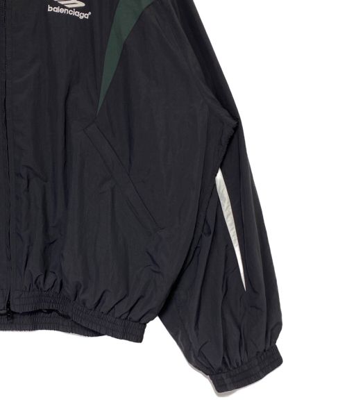 BALENCIAGA（バレンシアガ）BALENCIAGA (バレンシアガ) ロゴスポーティジャケット ブラック サイズ:Lの古着・服飾アイテム