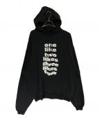 BALENCIAGAバレンシアガ）の古着「One Like Blurred Over Hoodie」｜ブラック