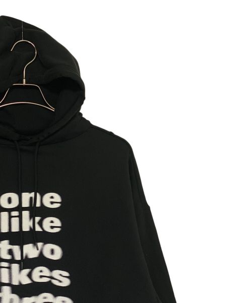 BALENCIAGA（バレンシアガ）BALENCIAGA (バレンシアガ) One Like Blurred Over Hoodie ブラック サイズ:XXSの古着・服飾アイテム