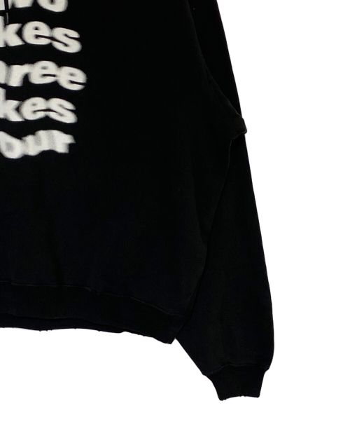 BALENCIAGA（バレンシアガ）BALENCIAGA (バレンシアガ) One Like Blurred Over Hoodie ブラック サイズ:XXSの古着・服飾アイテム