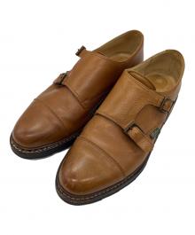PARABOOT（パラブーツ）の古着「ダブルモンクストラップシューズ」｜ブラウン