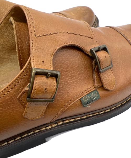 PARABOOT（パラブーツ）PARABOOT (パラブーツ) ダブルモンクストラップシューズ ブラウン サイズ:8の古着・服飾アイテム