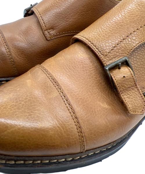 PARABOOT（パラブーツ）PARABOOT (パラブーツ) ダブルモンクストラップシューズ ブラウン サイズ:8の古着・服飾アイテム
