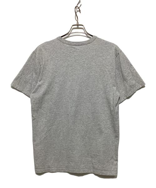 maison kitsune（メゾンキツネ）maison kitsune (メゾンキツネ) Tシャツ グレー×オレンジ サイズ:Lの古着・服飾アイテム